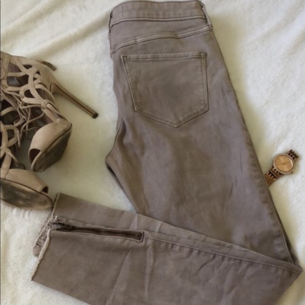 Burnt purple skinny jeans